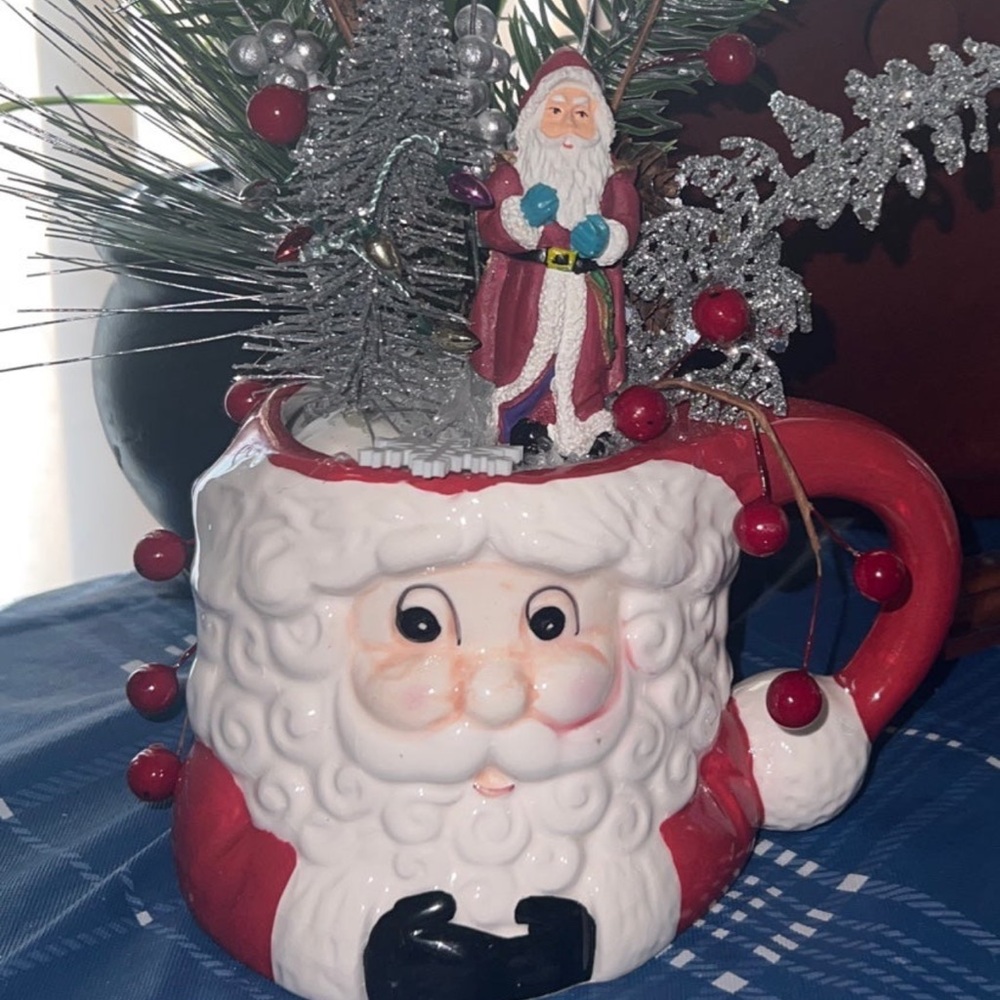 Christmas Santa Pot